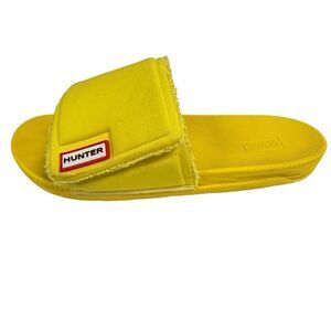Women's Yellow Hunter‎ Slides size 9 GUC